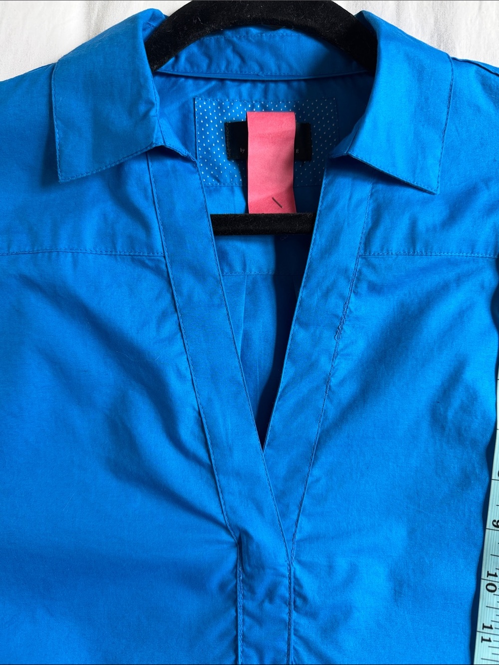 Anthropologie Maeve Poplin V-Neck Blouse - Picture 6 of 9